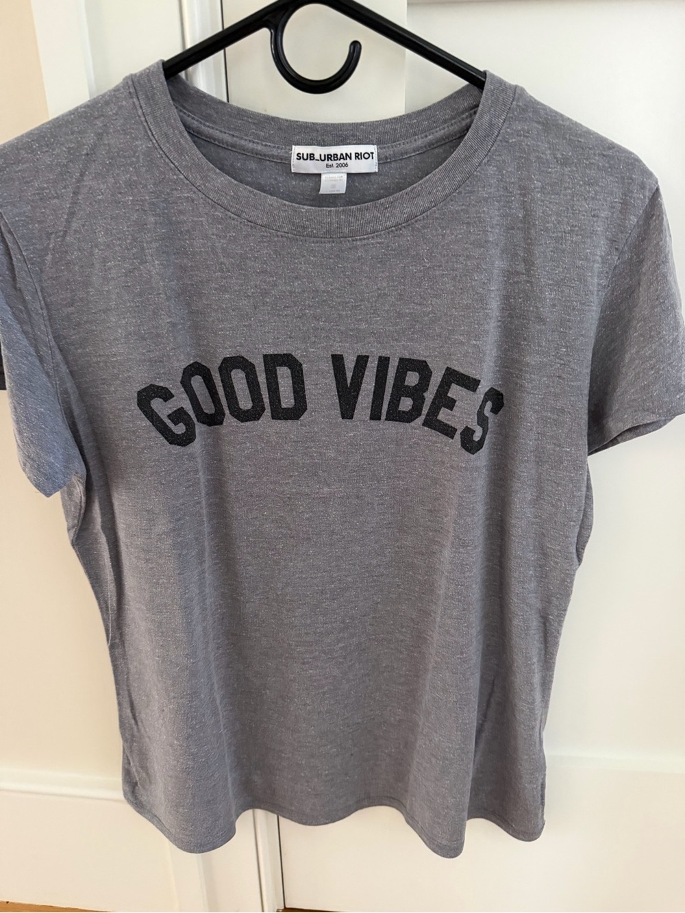 Sub_Urban Riot Gray "Good Vibes" Short Sleeve Tee